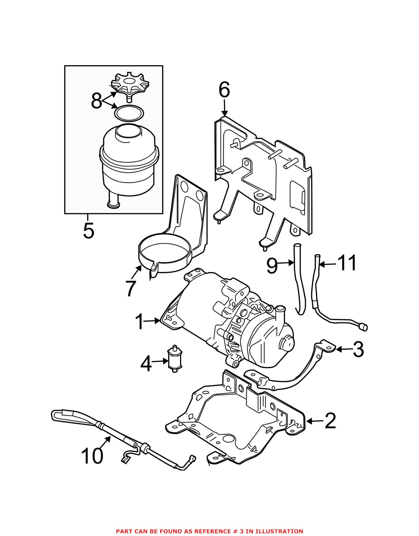 BMW Power Steering Pump Bracket 32426754449